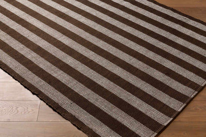 Carpeneto Brown Striped Outdoor Area Rug