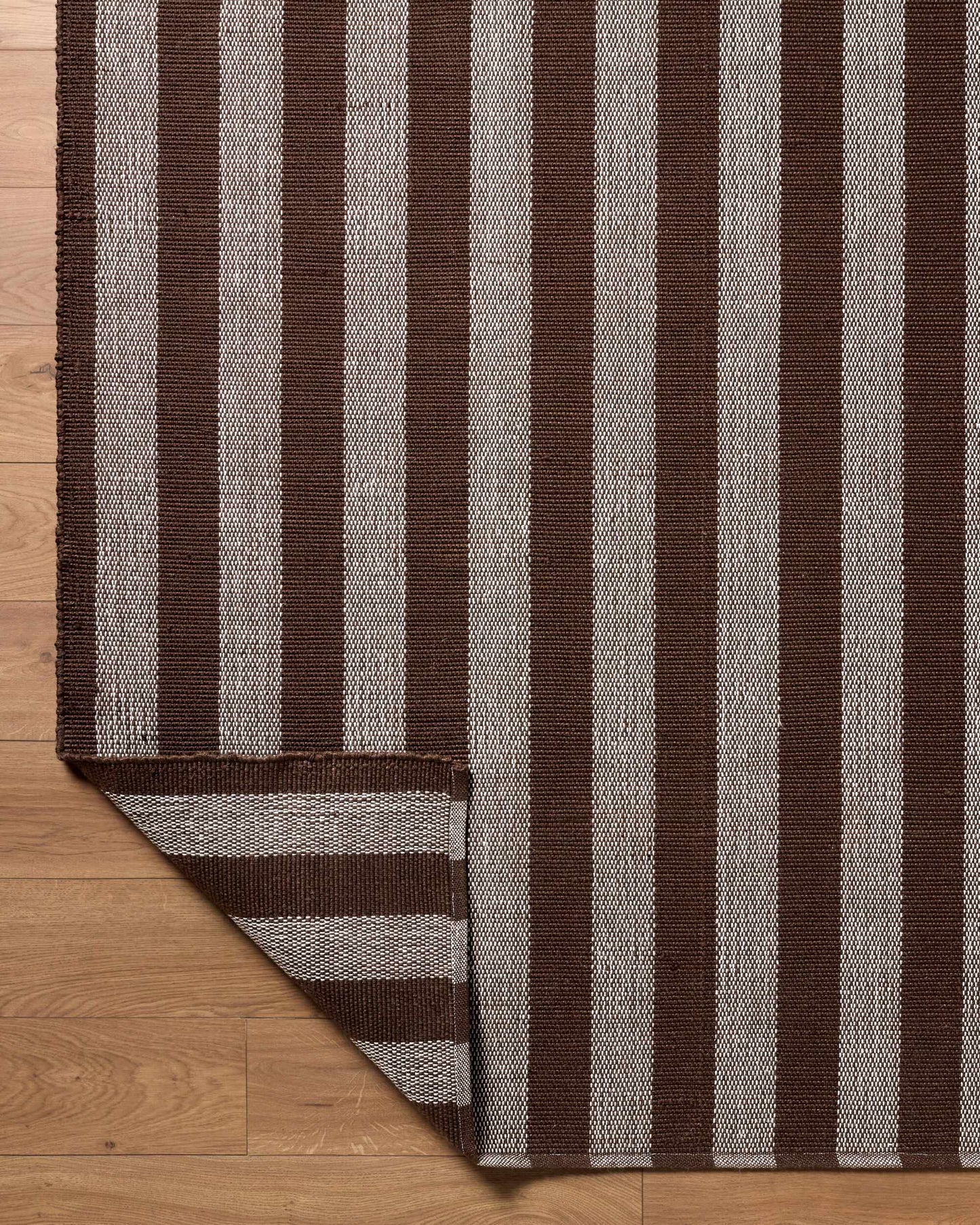 Carpeneto Brown Striped Outdoor Area Rug